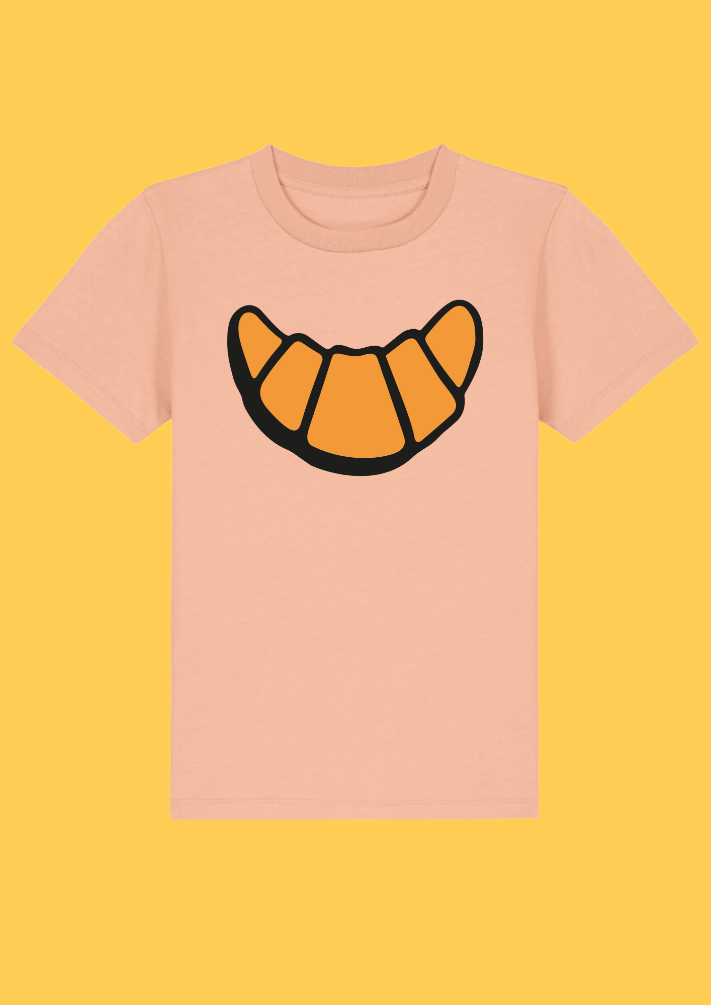 T-shirt kind croissant (roze)