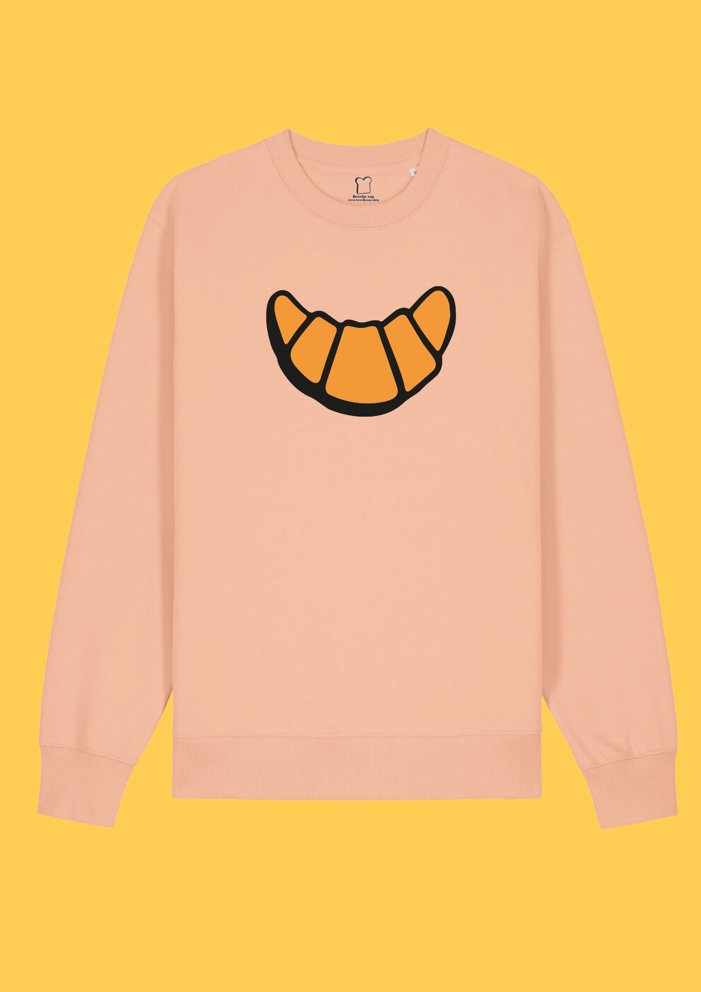 Trui croissant roze