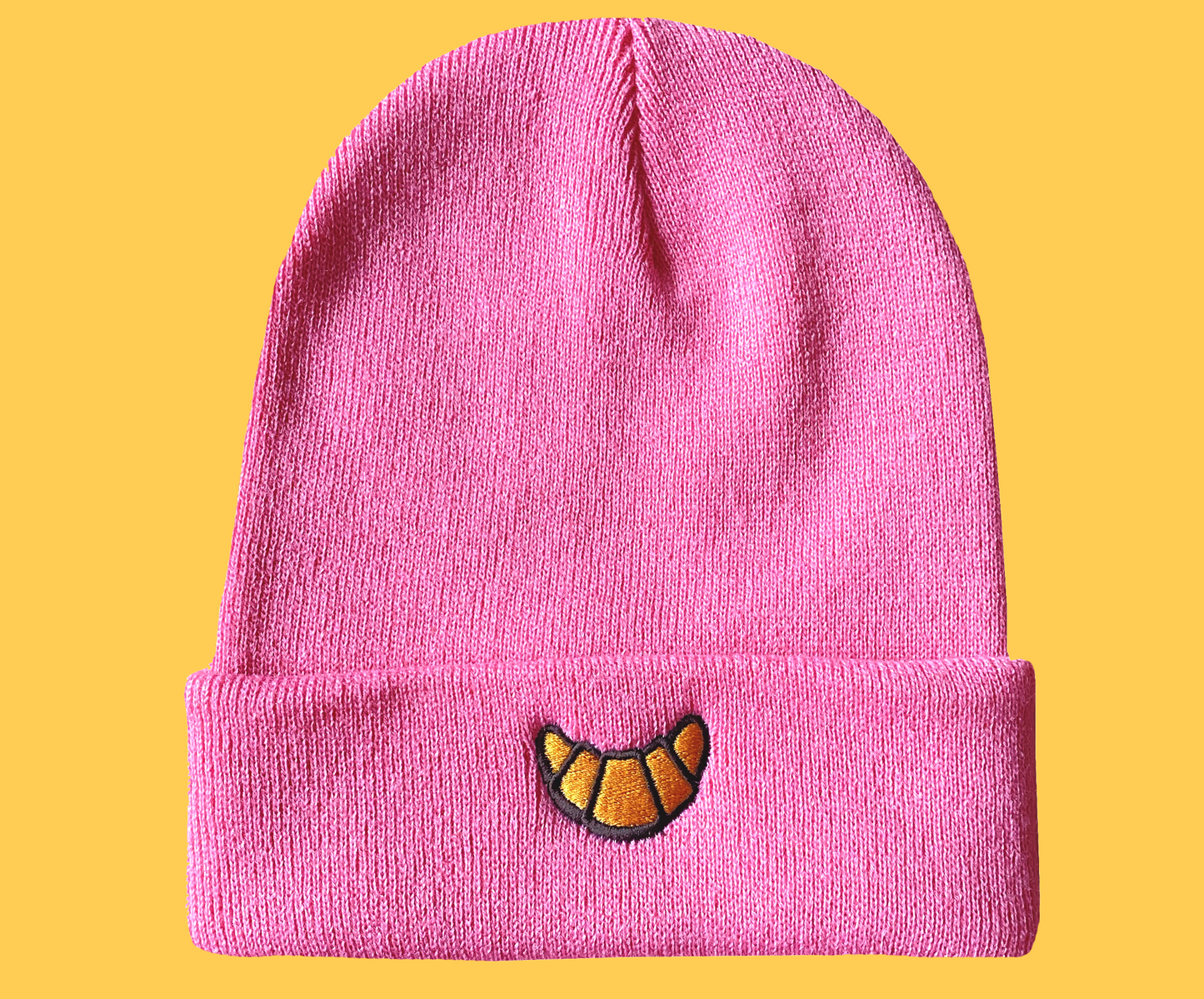 Muts croissant roze