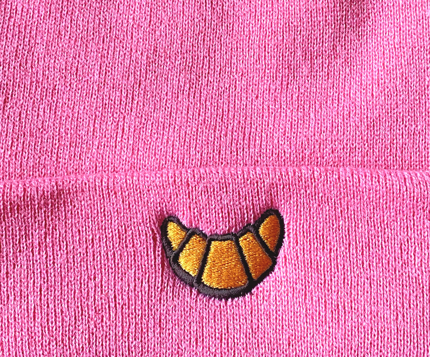 Muts croissant roze