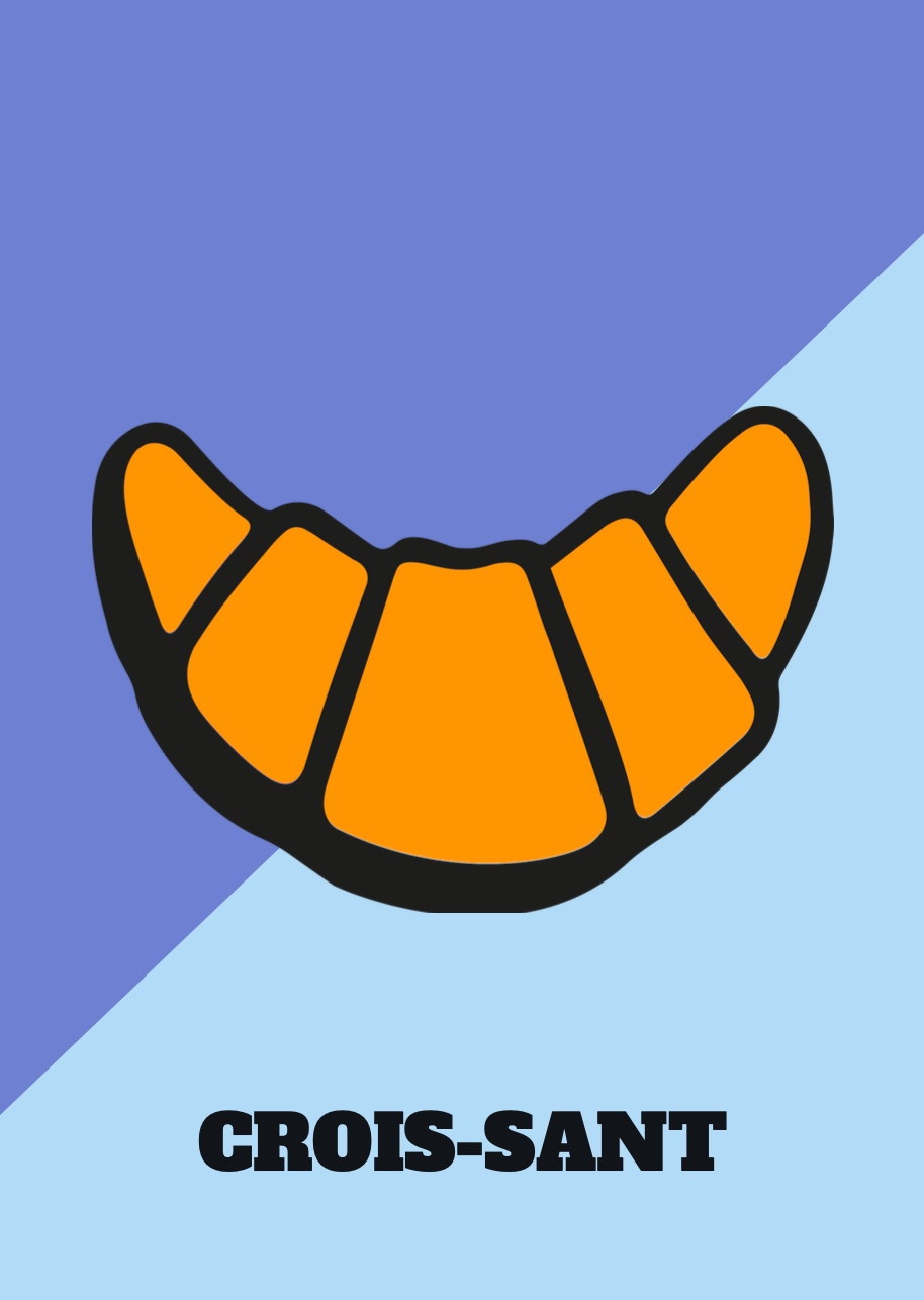 Poster croissant A3