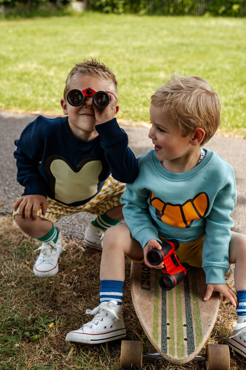 Trui kind boterham (blauw)