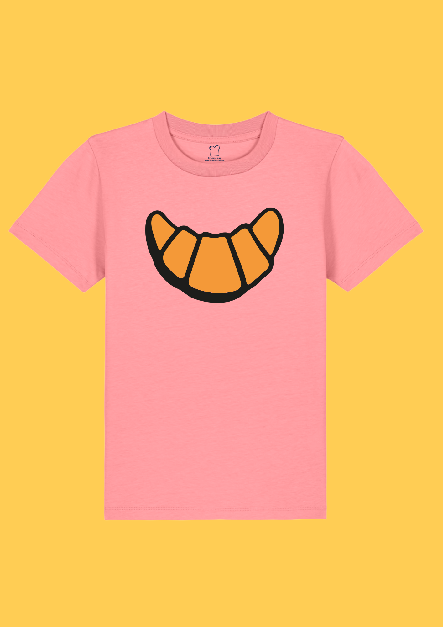T-shirt kind croissant (roze)
