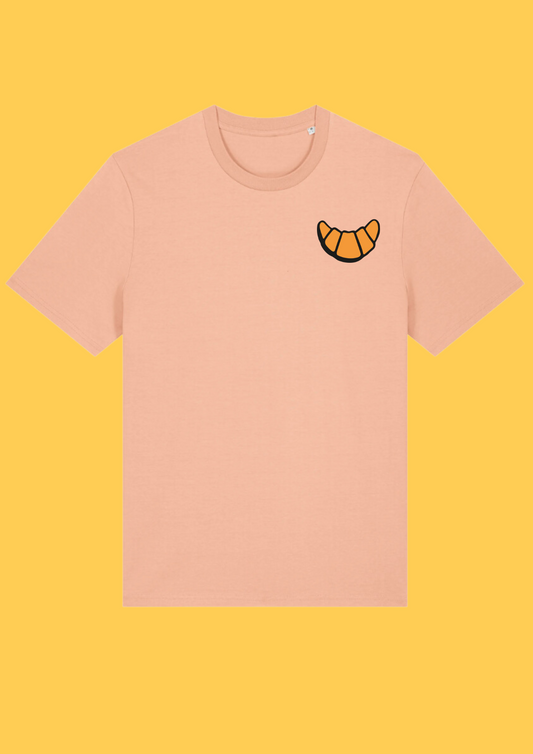T-shirt croissant roze