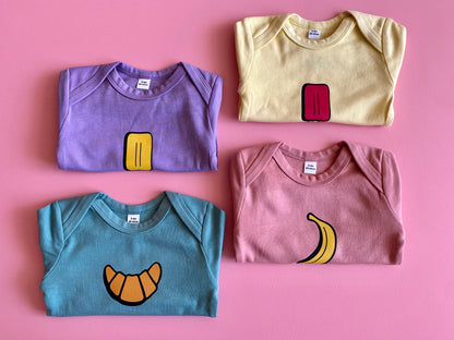 Romper banaan roze
