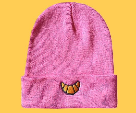 Muts croissant roze