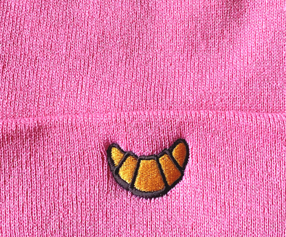 Muts croissant roze
