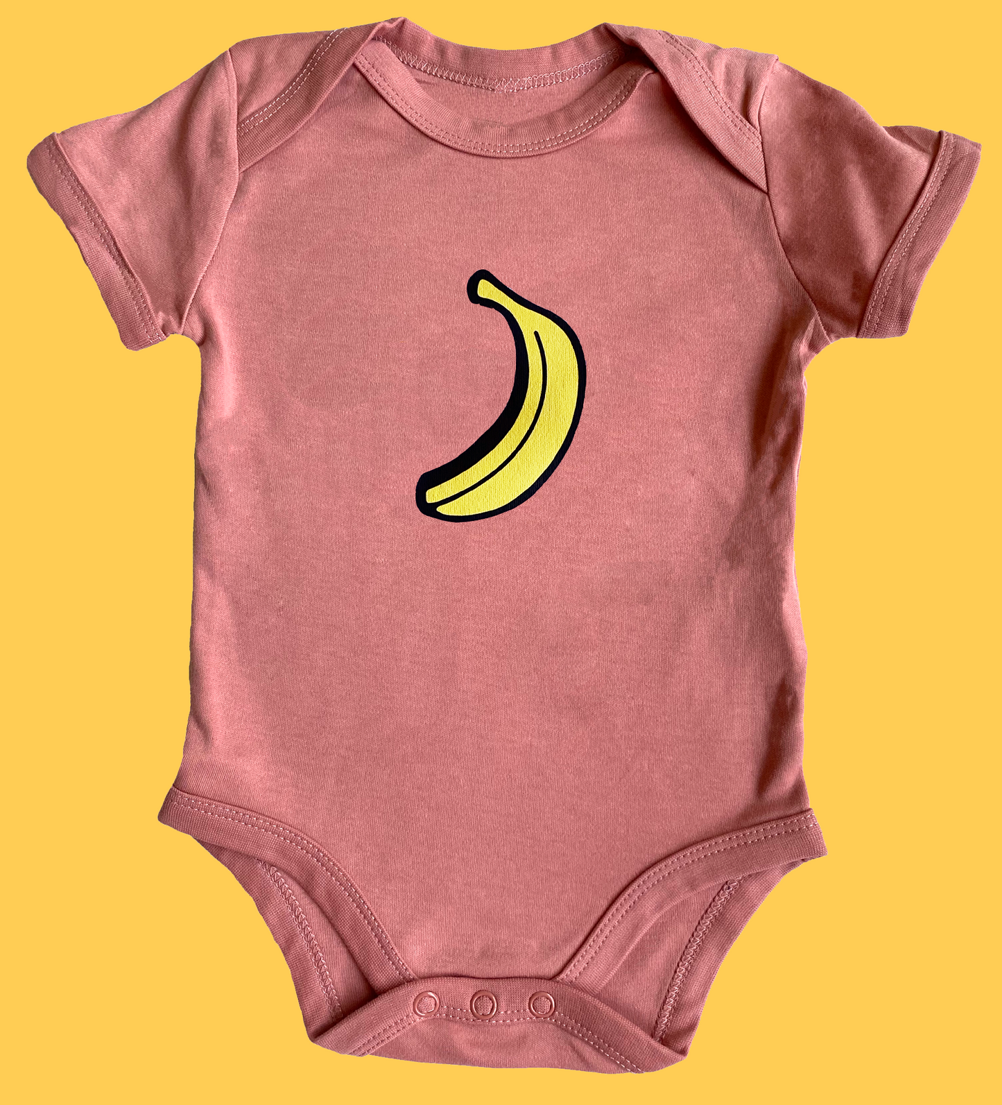 Romper banaan roze
