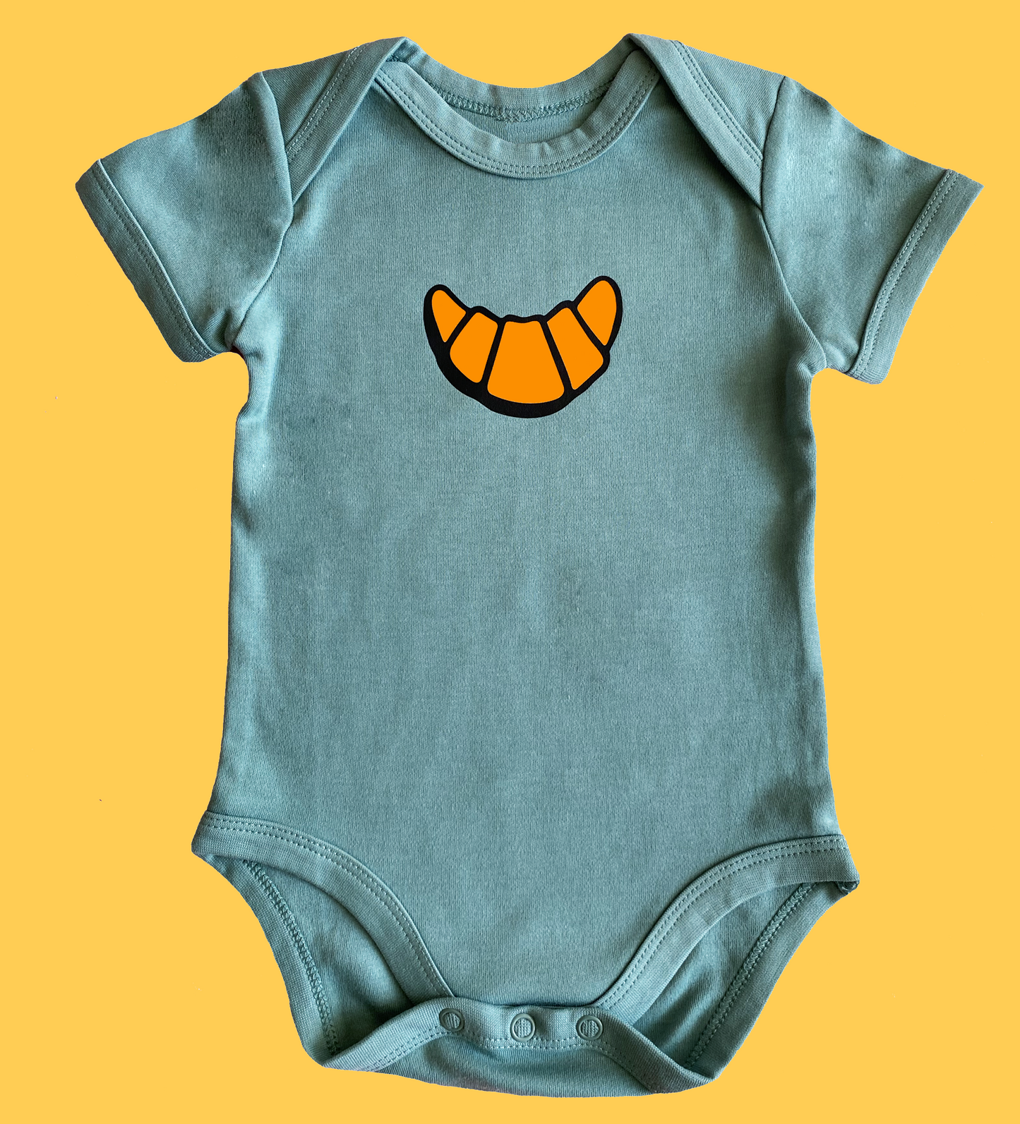 Romper croissant aqua