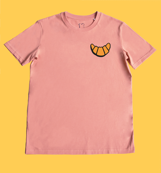 T-shirt croissant roze