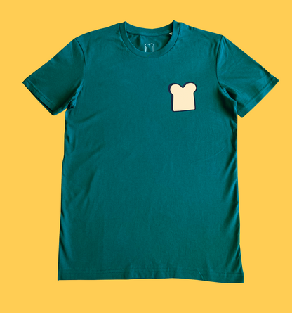 T-shirt boterham donker groen