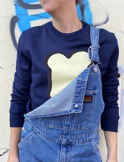 Trui boterham blauw