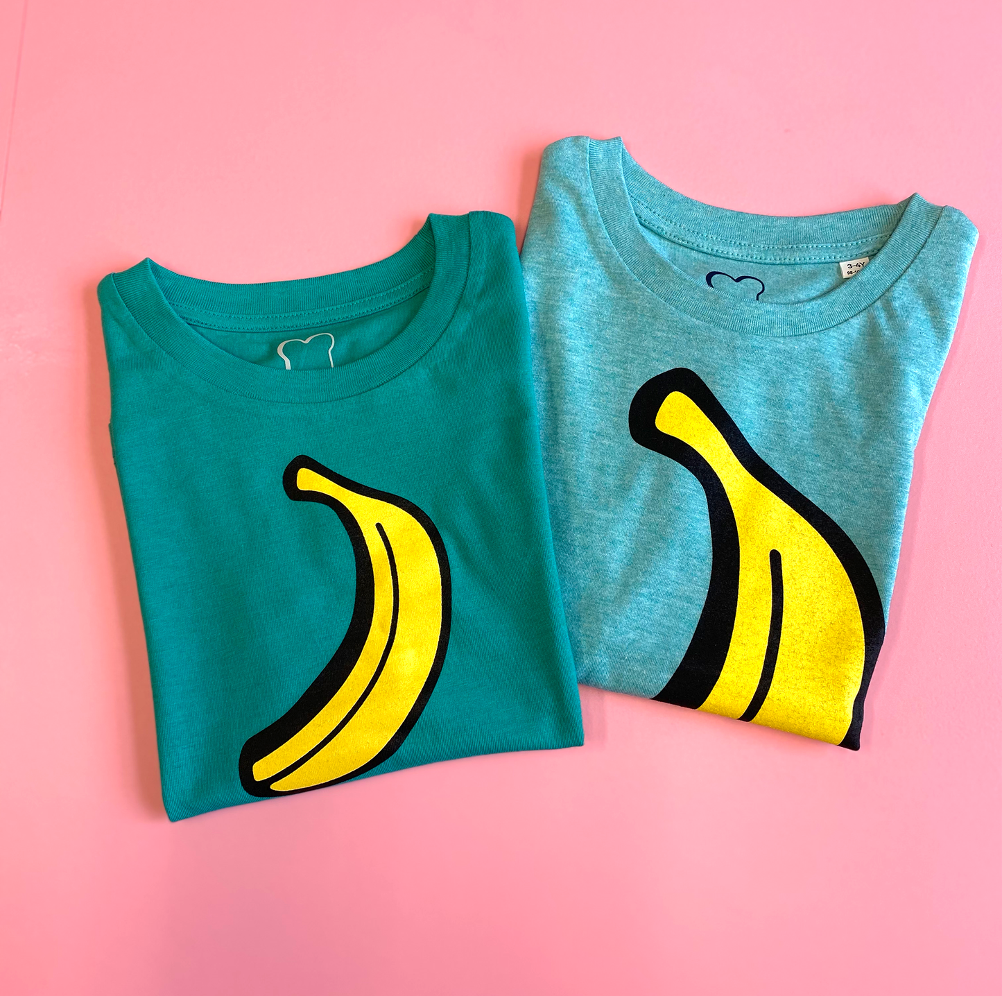 T-shirt kind banaan groen