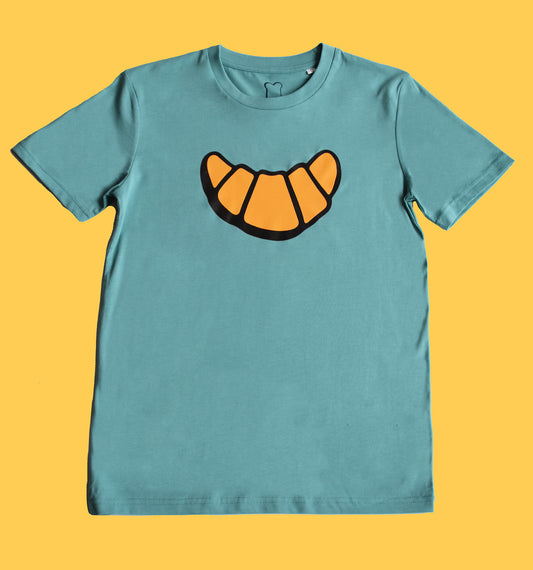 T-shirt croissant aqua