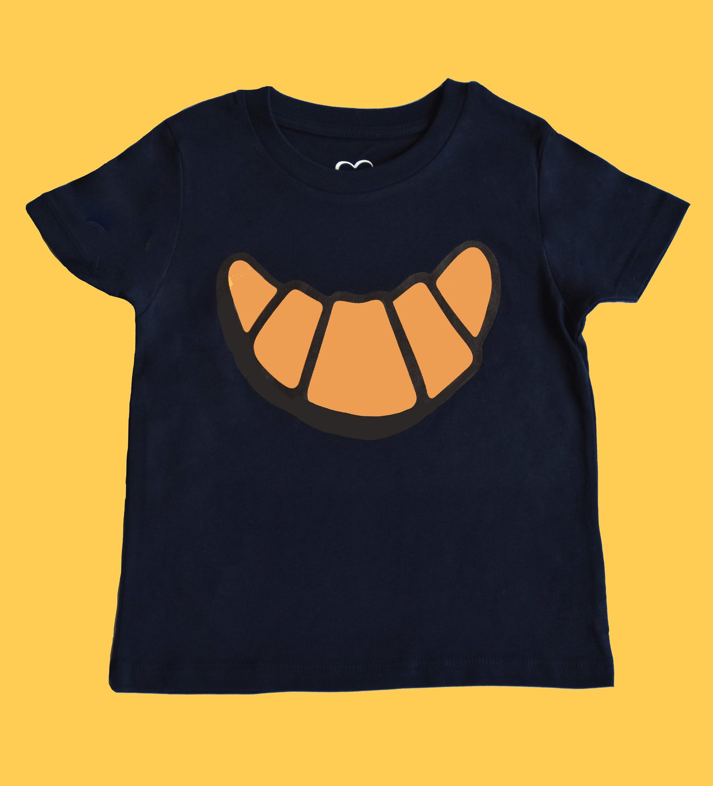 T-shirt kind croissant blauw
