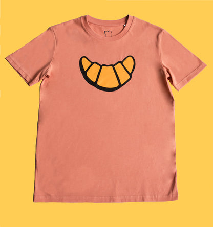 T-shirt croissant oud roze