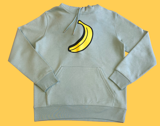 Hoodie banaan mint groen