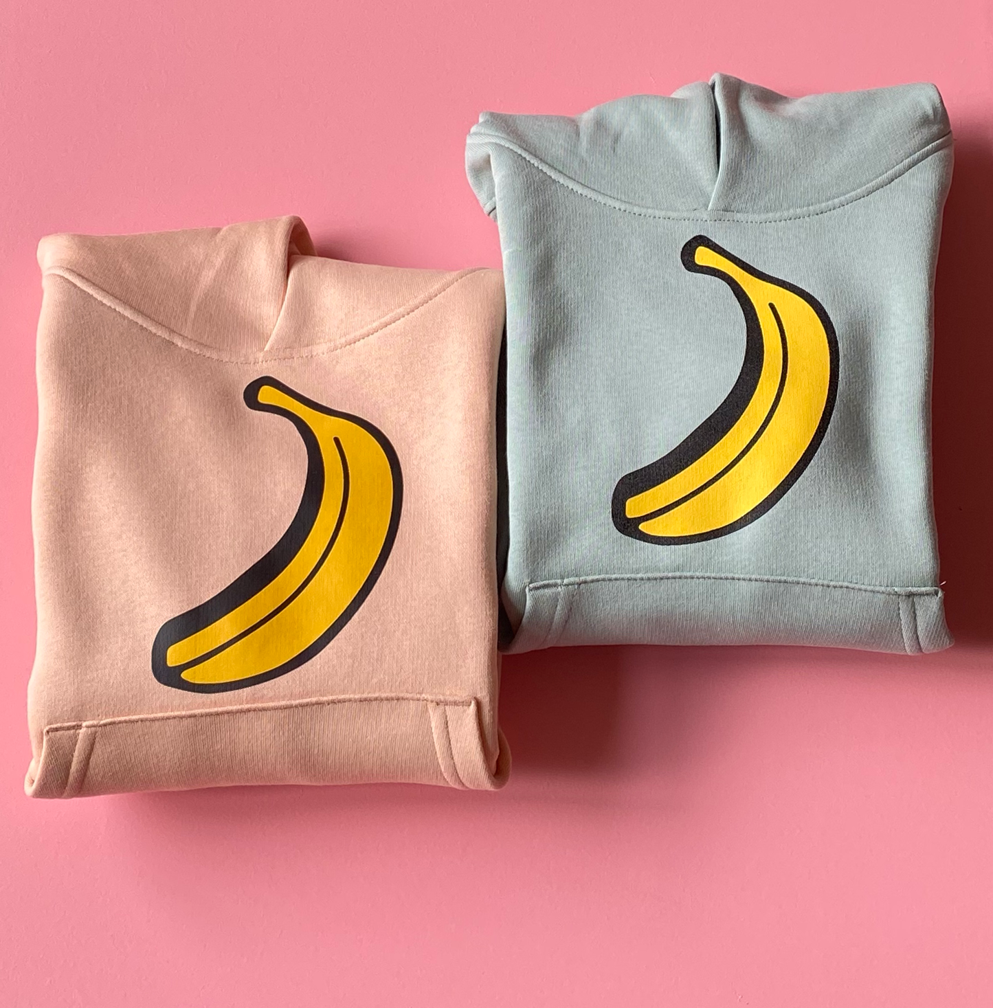 Hoodie banaan mint kind