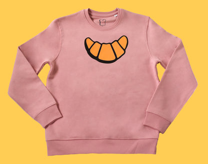 Trui croissant roze